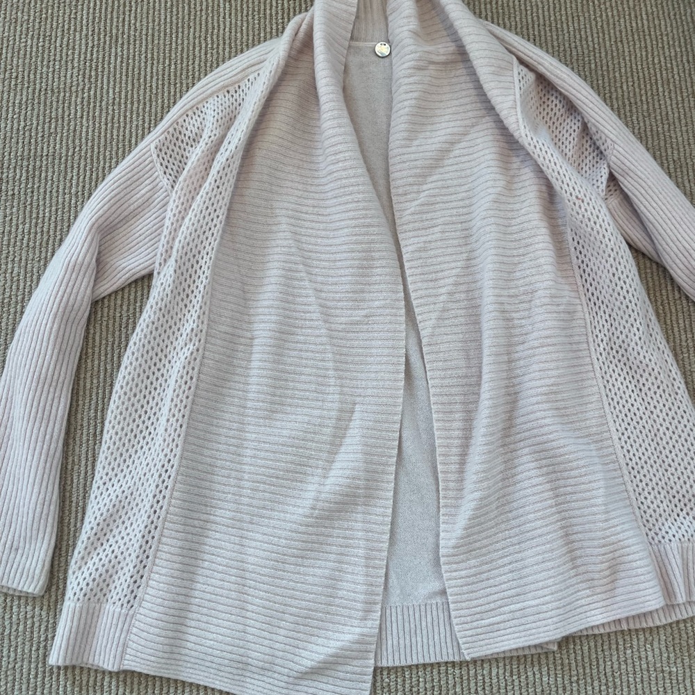 Margaret O'Leary Light Beige OpenCardigan - Picture 3 of 12